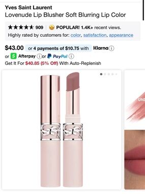Yves Saint Laurent Lovenude Lip Blusher in Nude Pink